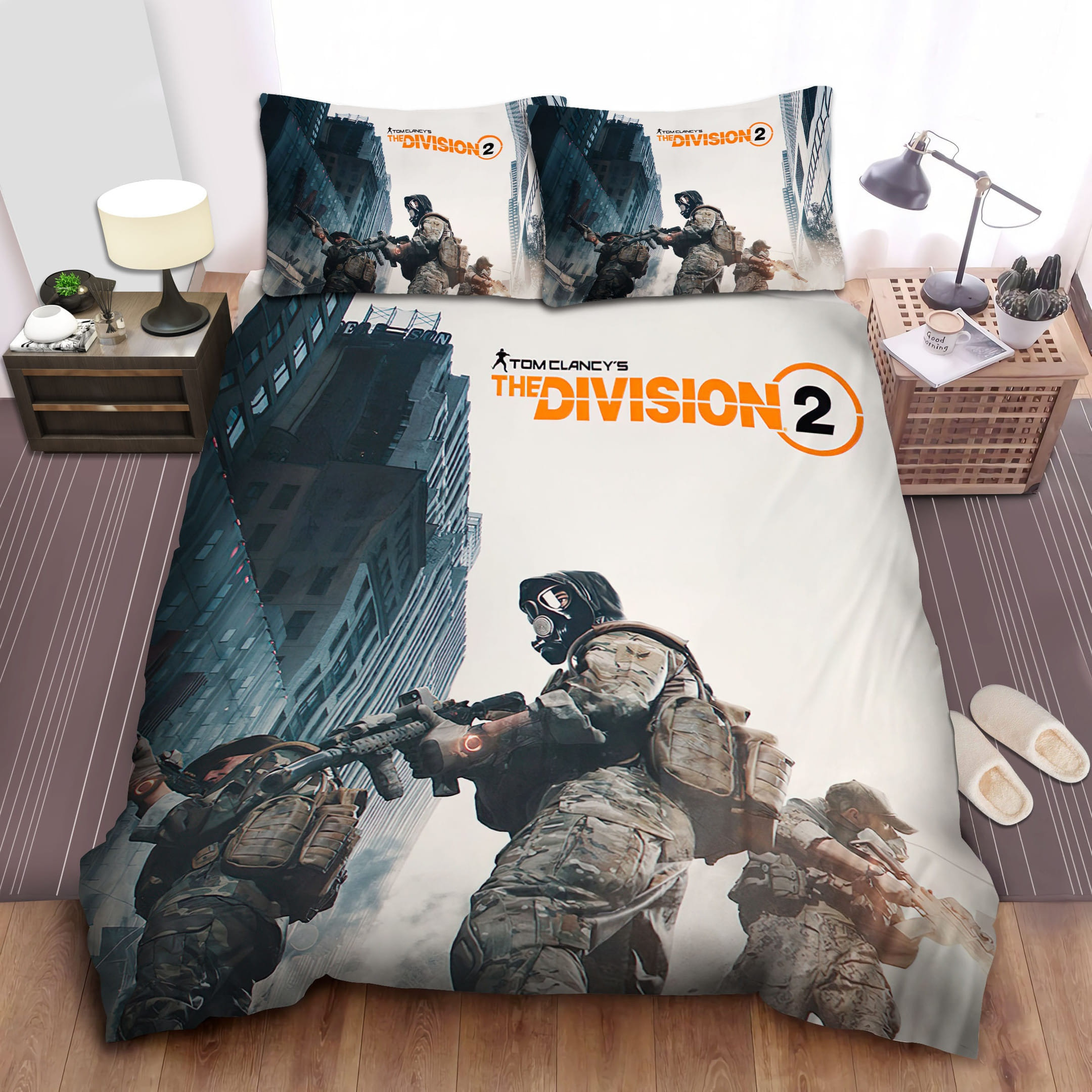 Om Clancy-s The Division 2 Bedding Sets Duvet Cover, Flatsheet, Pillowcase For Your Lover