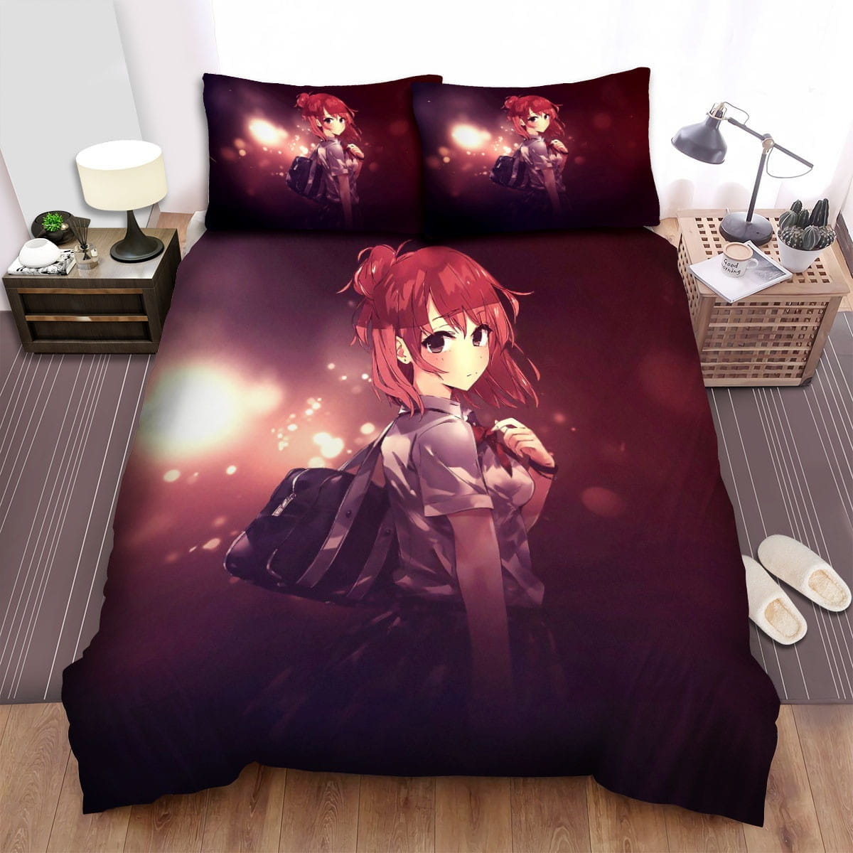 Oregairu Yui Bedding Set, Gift For Christmas, Birthday, Thanksgiving