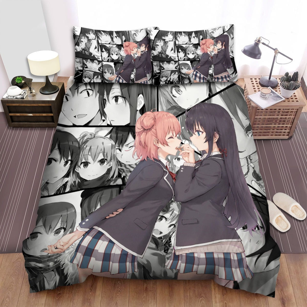 Oregairu Yui Yukino Bedding Set, Gift For Christmas, Birthday, Thanksgiving