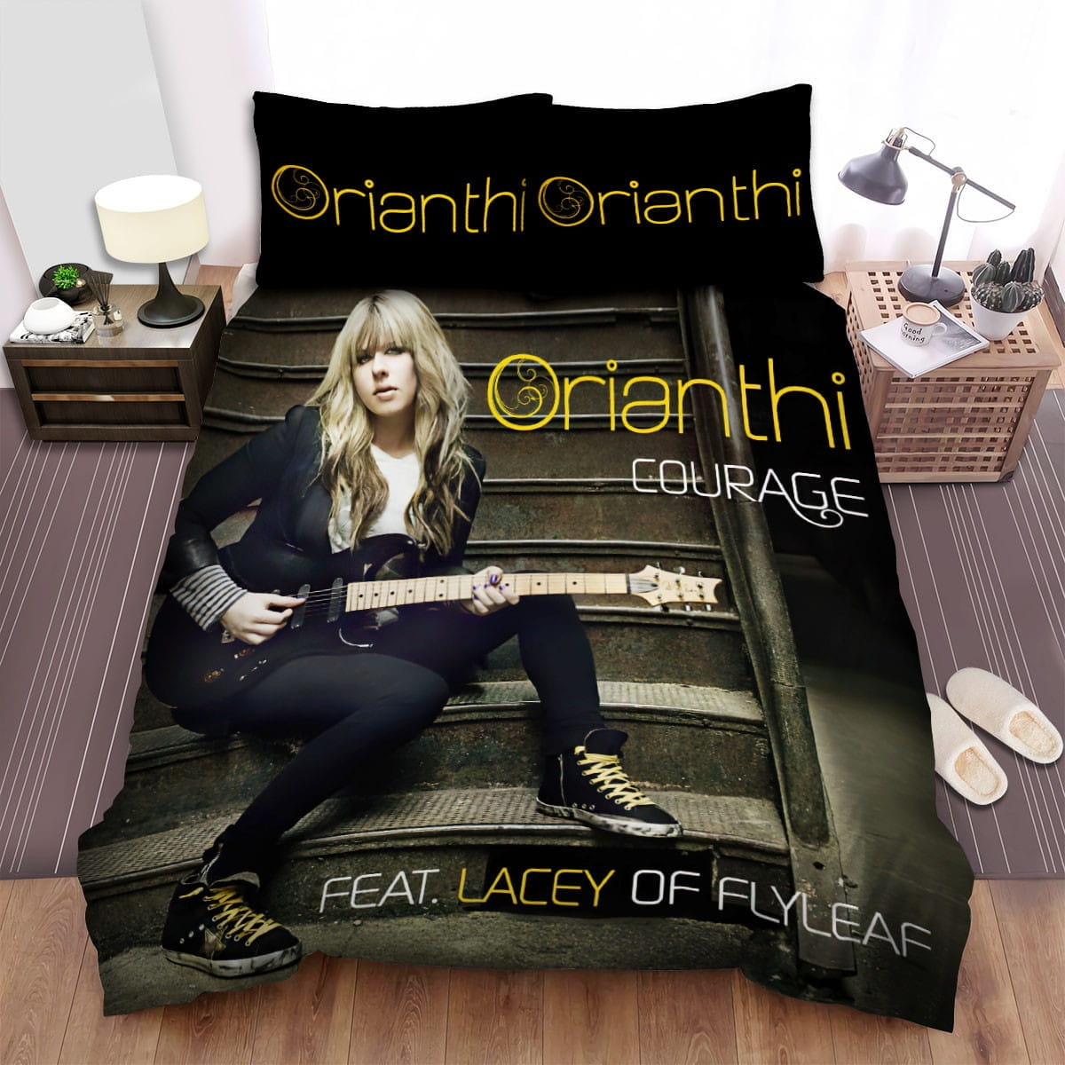 Orianthi Stair Bedding Sets, Flatsheet Gift For Wife, Husband, Besties