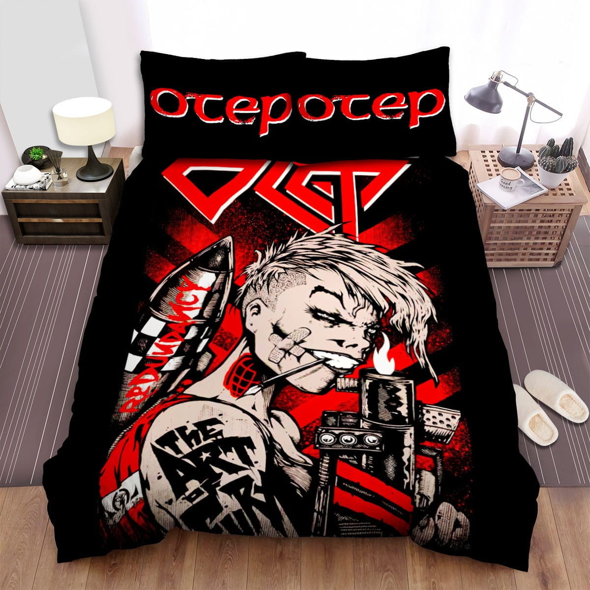 Otep Band Painting Art Bedding Sets, Flatsheet Gift For Wife, Husband, Besties