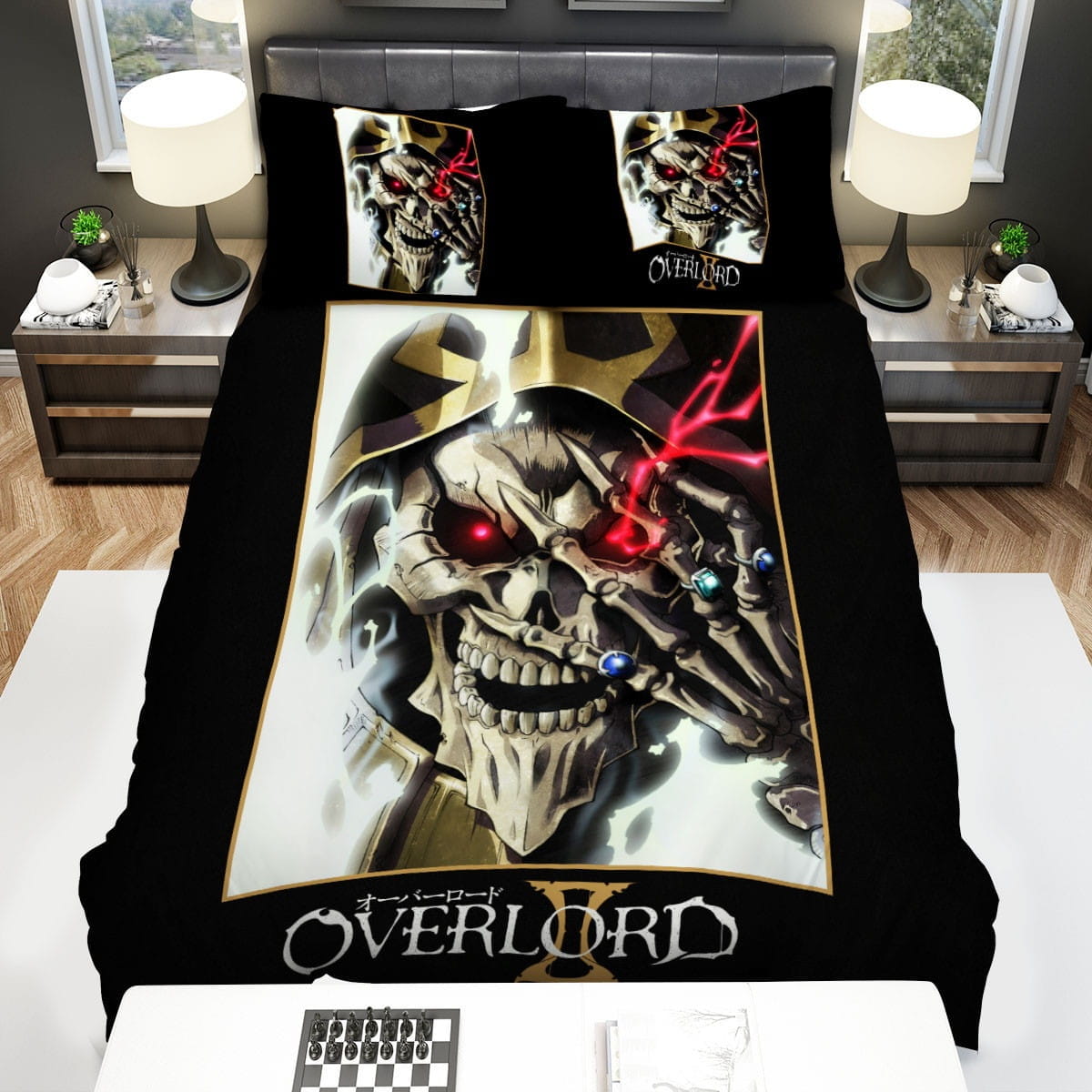 Overlord Ainz Portrait Bedding Sets Duvet Cover, Flatsheet, Pillowcases For Every Bedroom