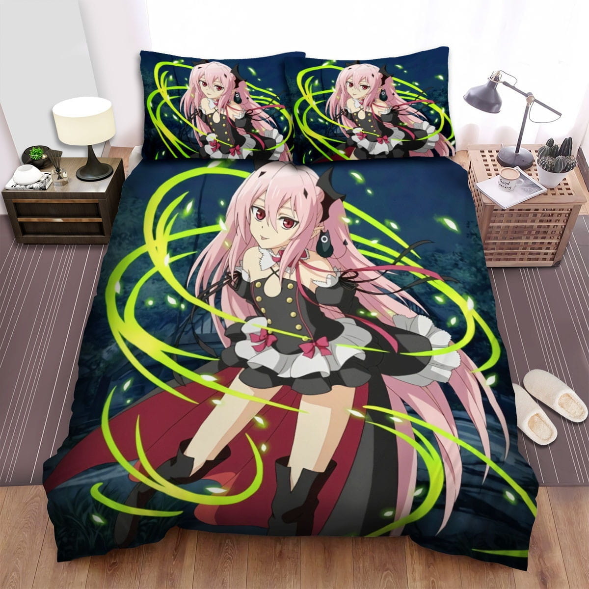 Owari No Seraph Krul Tepes Bedding Set, Gift For Christmas, Birthday, Thanksgiving
