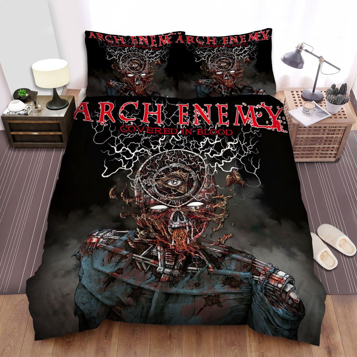 Overed In Blood Arch Enemy Bedding Sets Duvet Cover, Flatsheet, Pillowcases For Every Bedroom