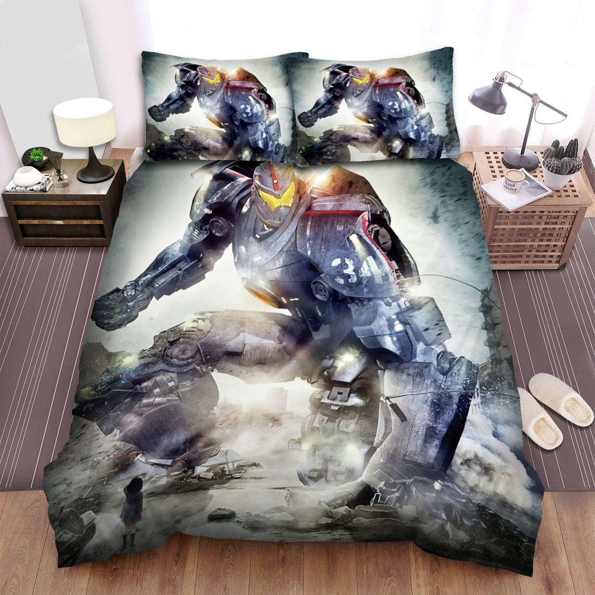 Pacific Rim Movie Poster 1 Bedding Sets Duvet Cover, Flatsheet, Pillowcase For Your Lover