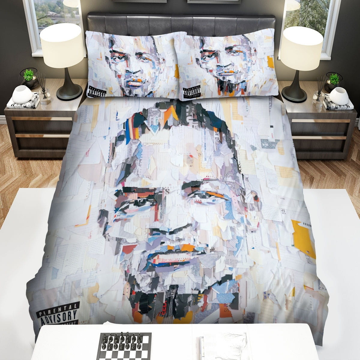 Paper Trial Art T.I. Bedding Sets, Flatsheet Gift For Christmas, Thanksgiving, Halloween