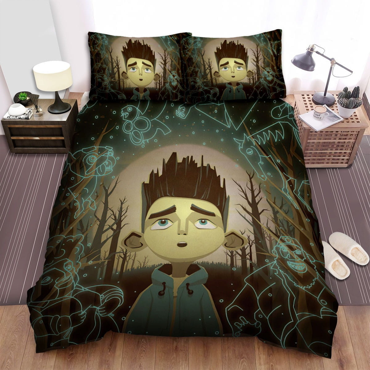 Paranorman Ghost Cartoon Bedding Sets, Flatsheet Gift For Christmas, Thanksgiving, Halloween