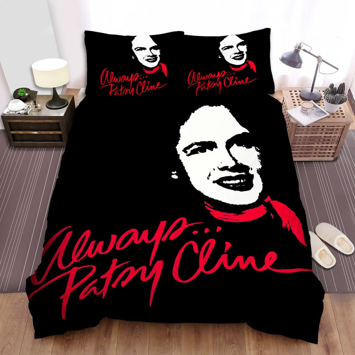Patsy Cline Always Artwork Bedding Set, Gift For Christmas, Birthday, Thanksgiving