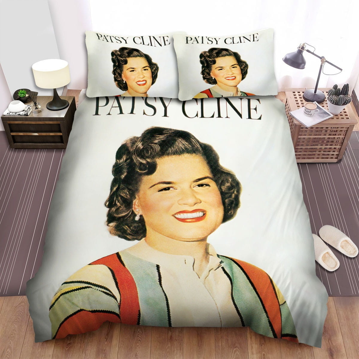 Patsy Cline Album Cover Decorative Bedding Sets with Duvet Cover, Flatsheet, Pillowcases