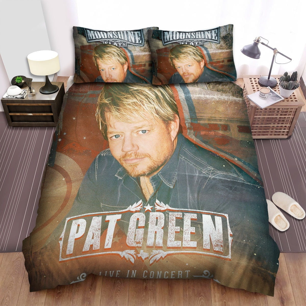 Pat Green Poster Bedding Sets, Flatsheet Gift For Wife, Husband, Besties