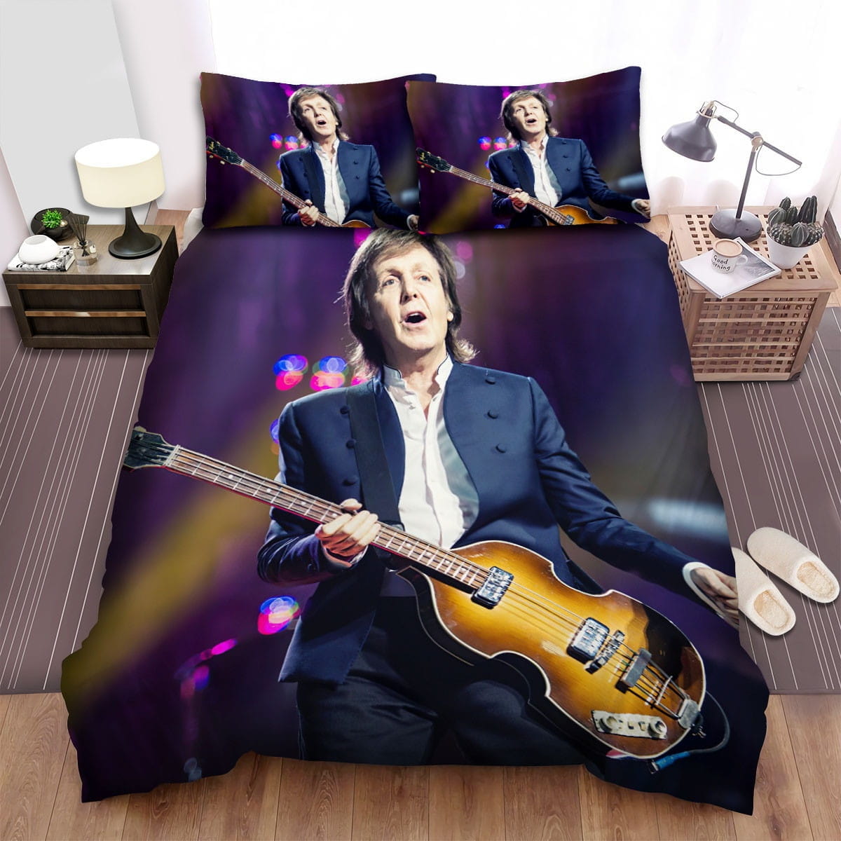 Paul Mccartney Performance Bedding Sets Duvet Cover, Flatsheet, Pillowcase For Your Lover