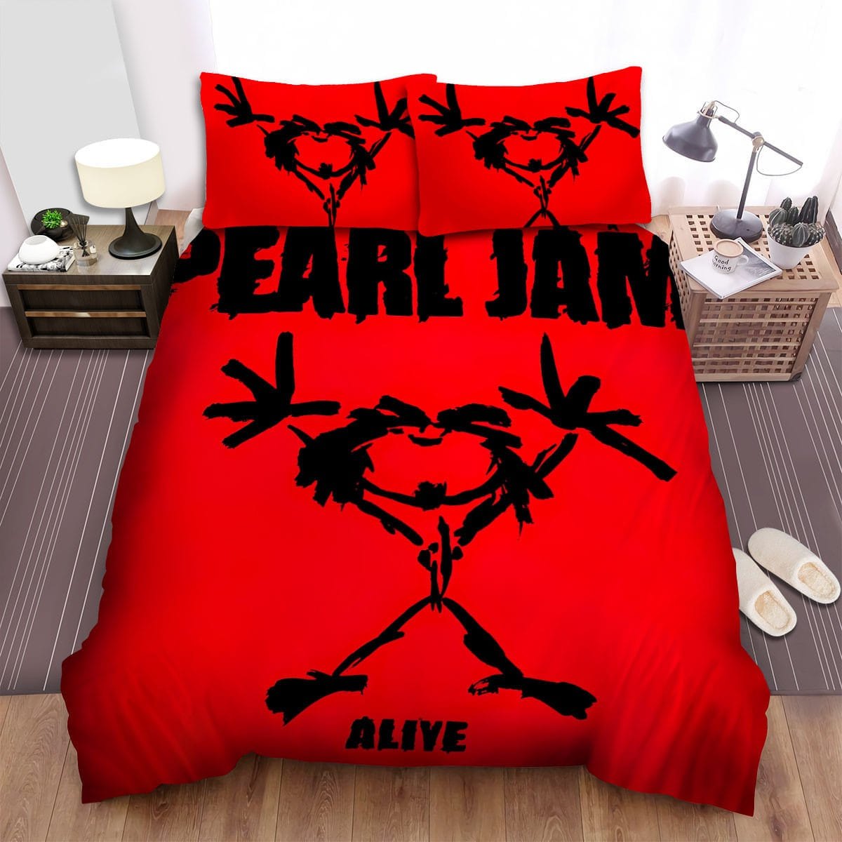 Pearl Jam Alive Bedding Sets, Flatsheet Gift For Christmas, Thanksgiving, Halloween