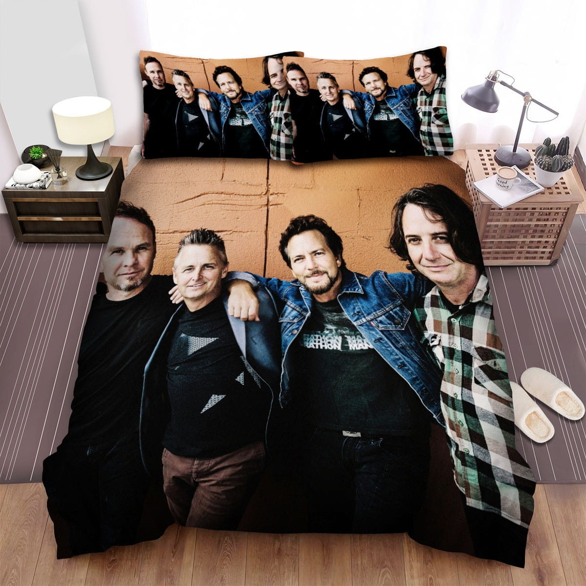 Pearl Jam Band Members Bedding Sets, Flatsheet Gift For Wife, Husband, Besties