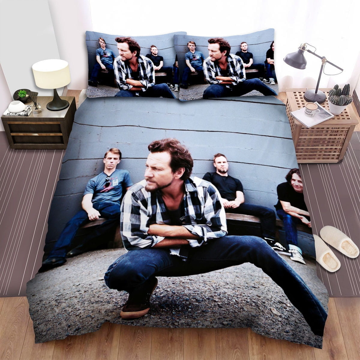 Pearl Jam European Tour Bedding Sets, Flatsheet Gift For Christmas, Thanksgiving, Halloween
