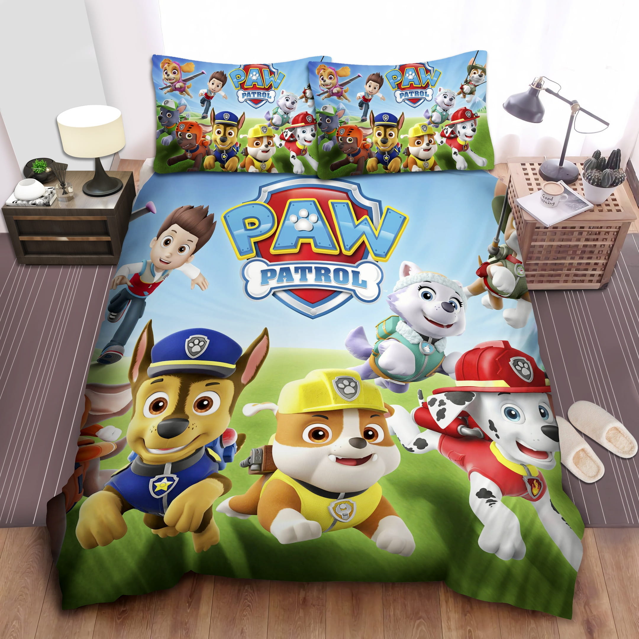 Paw Patrol Bedding Sets, Flatsheet Gift For Wife, Husband, Besties