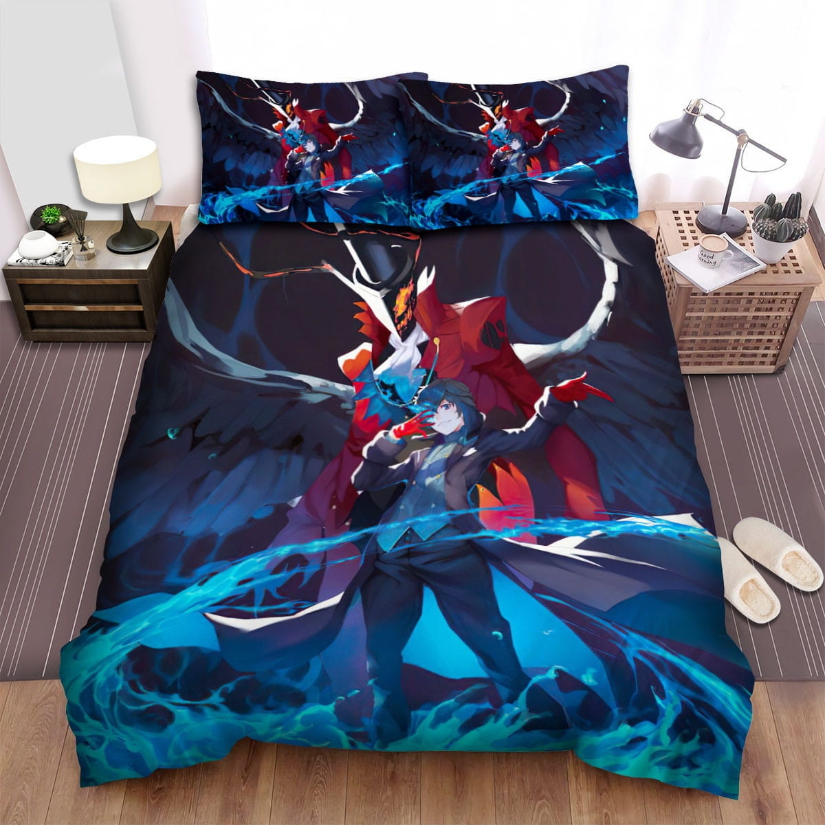 Persona 5 Joker & Ars-ne Bedding Set, Gift For Christmas, Birthday, Thanksgiving