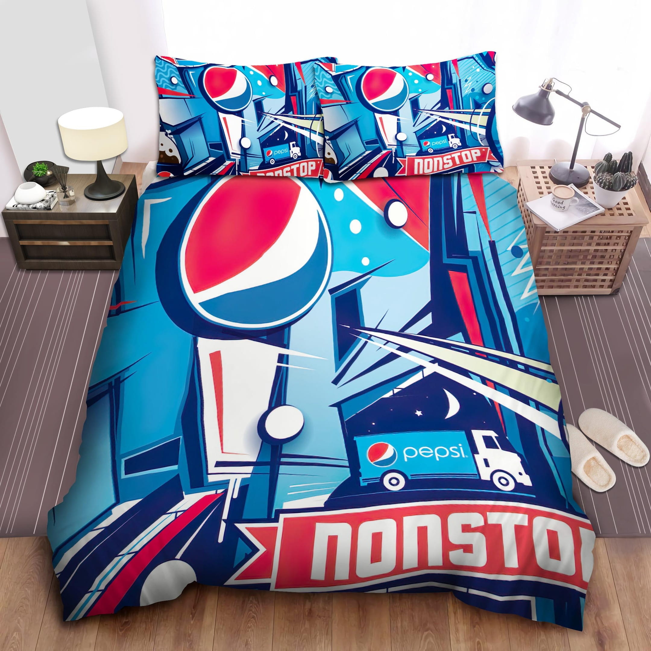Pepsi Truck Bedding Sets Duvet Cover, Flatsheet, Pillowcases For Every Bedroom