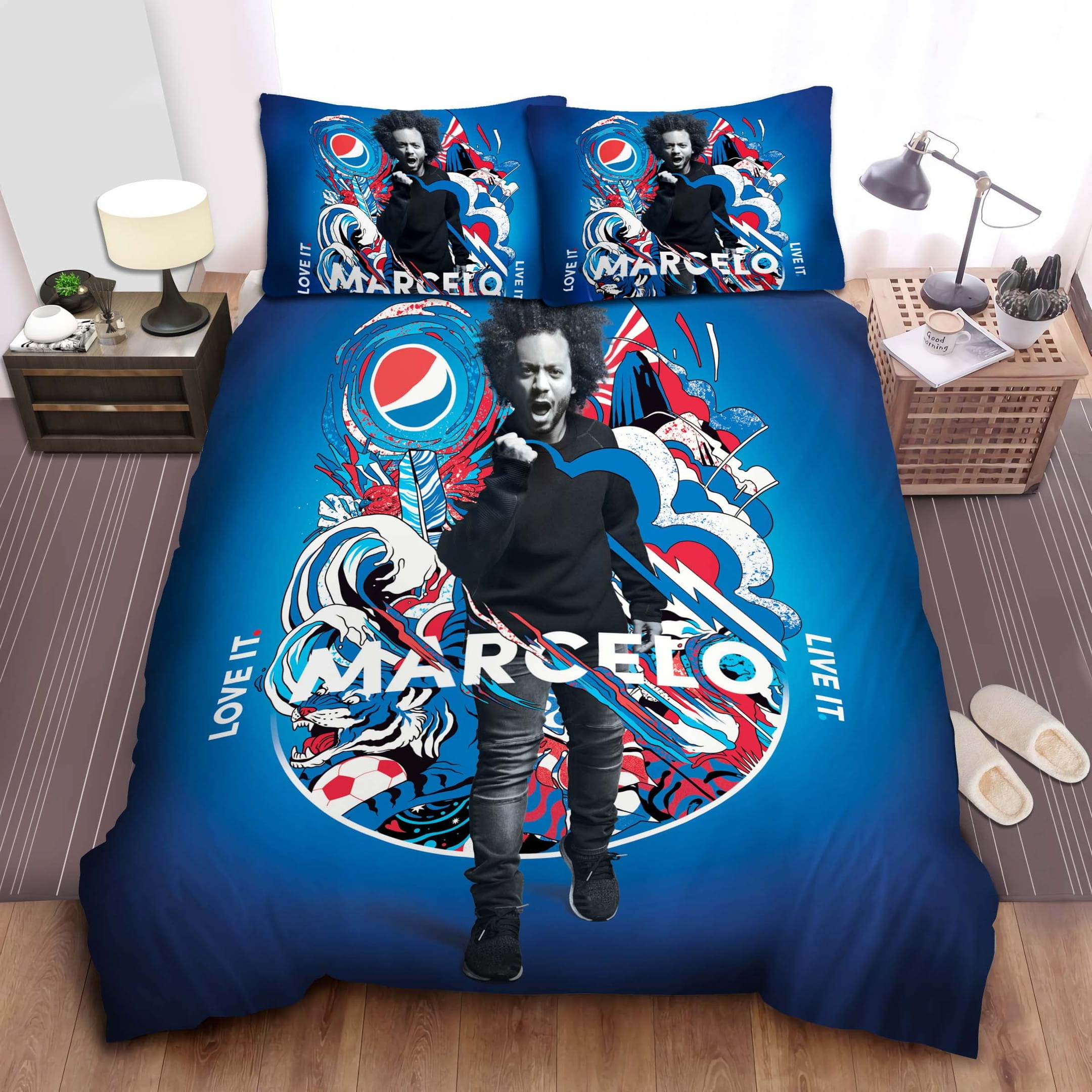 Pepsi And Marcelo Bedding Sets, Flatsheet Gift For Wife, Husband, Besties