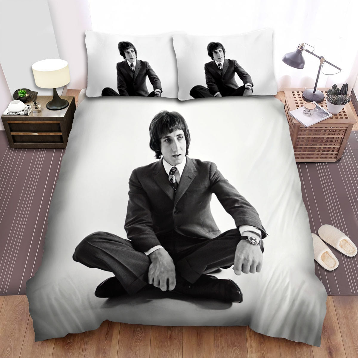 Pete Townshend Sitting Bedding Sets Duvet Cover, Flatsheet, Pillowcase For Your Lover