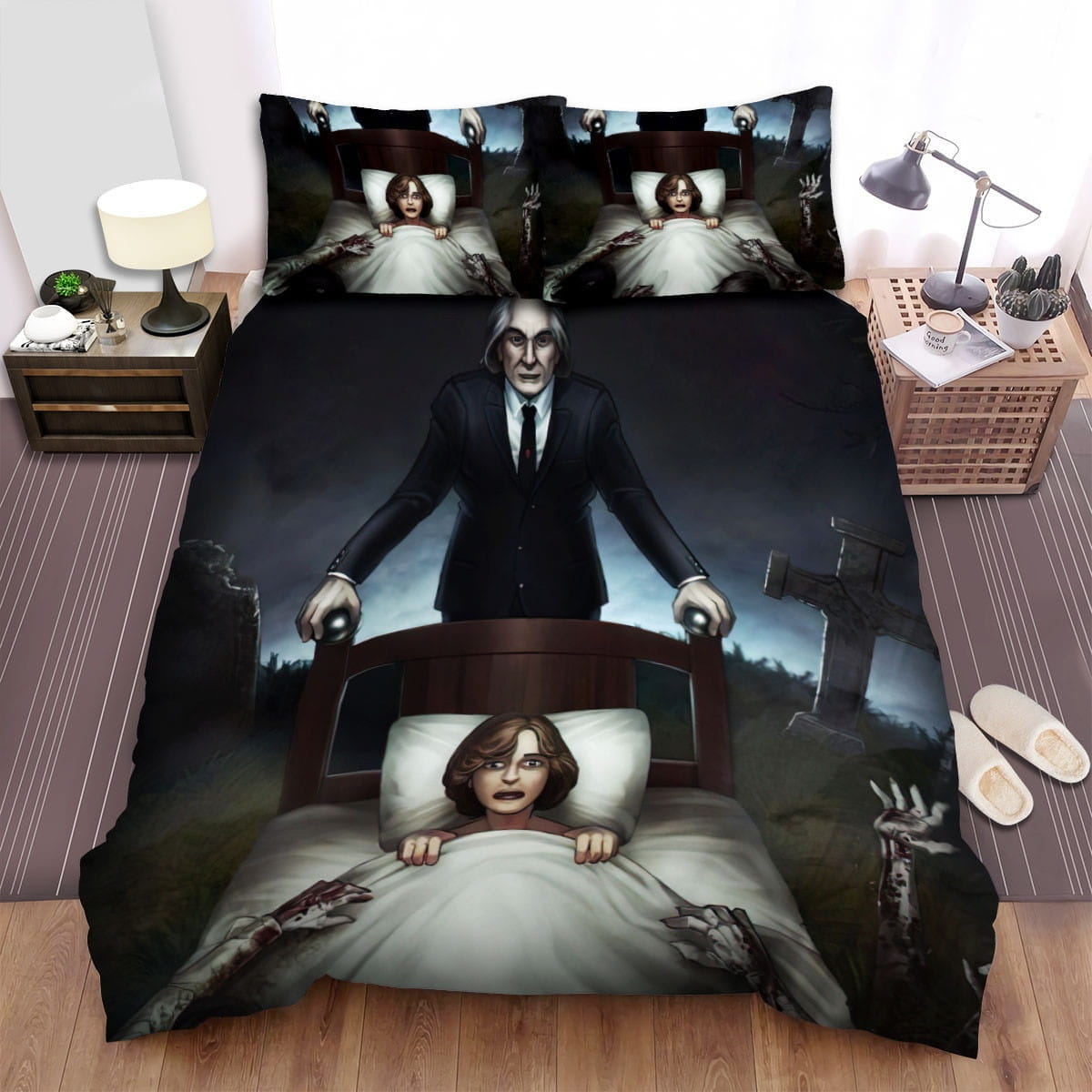 Phantasm On The Bedding Sets Duvet Cover, Flatsheet, Pillowcases Perfect Gift For Fans
