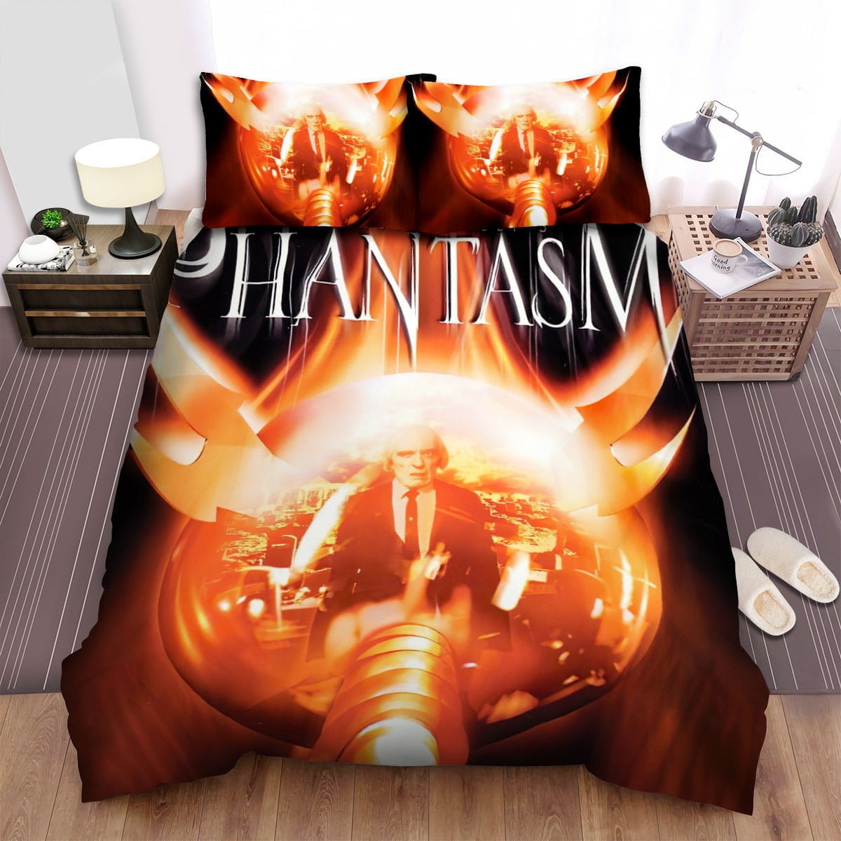 Phantasm Fire Ball Bedding Sets, Flatsheet Gift For Christmas, Thanksgiving, Halloween