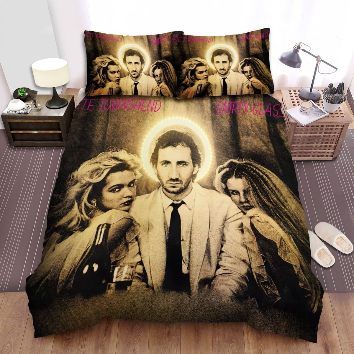 Pete Townshend Empty Glass Bedding Sets, Flatsheet Gift For Christmas, Thanksgiving, Halloween