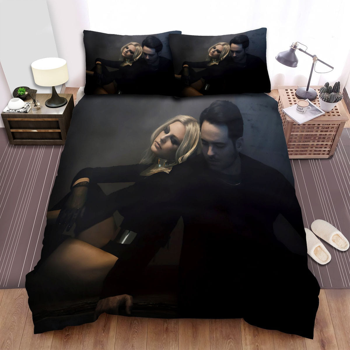 Phantogram Band Dim Decorative Bedding Sets with Duvet Cover, Flatsheet, Pillowcases