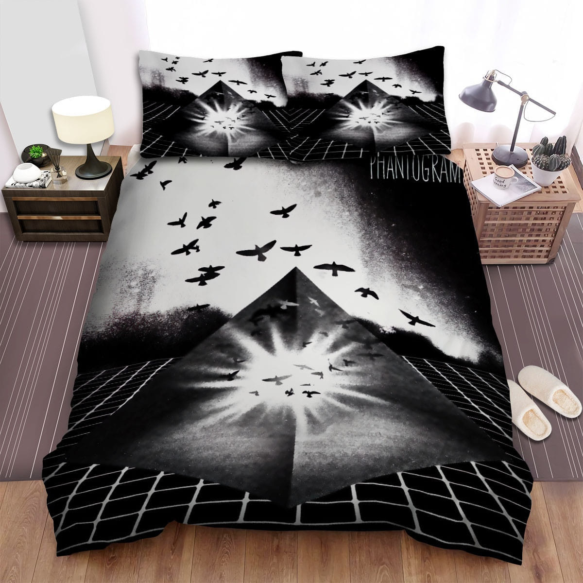 Phantogram Band Wing Decorative Bedding Sets with Duvet Cover, Flatsheet, Pillowcases