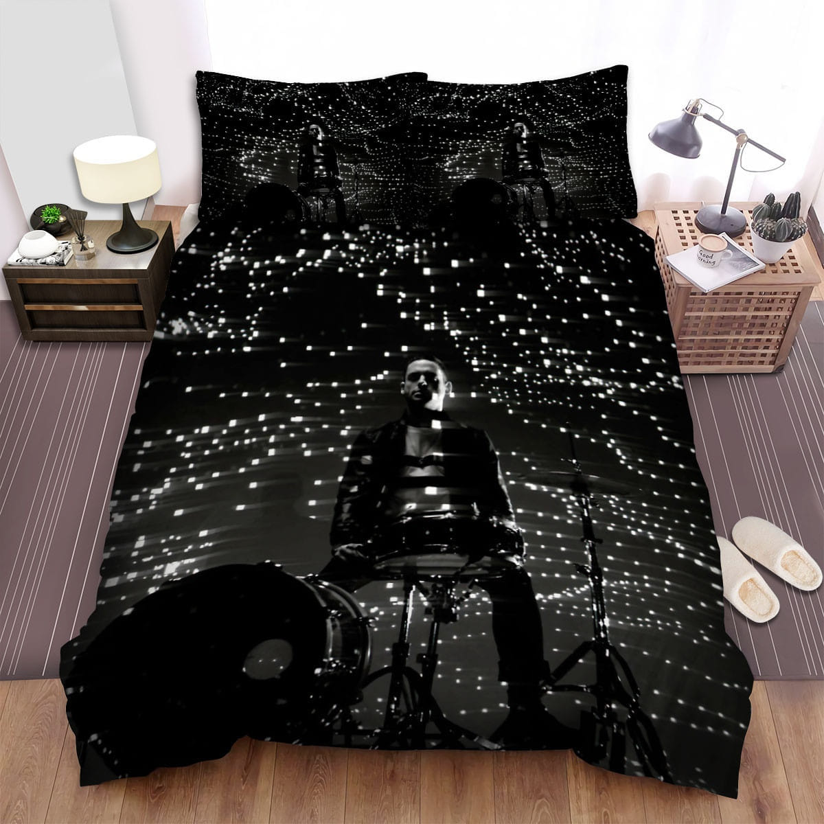 Phantogram Band Mystery Bedding Sets, Flatsheet Gift For Christmas, Thanksgiving, Halloween