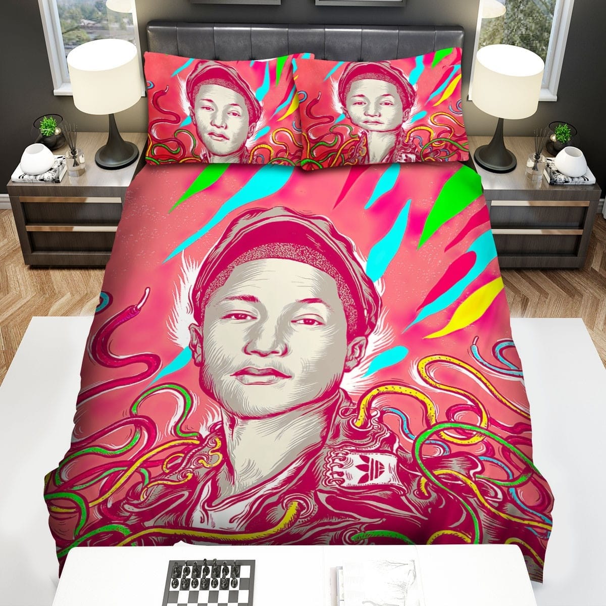 Pharrell Williams Decorative Bedding Sets with Duvet Cover, Flatsheet, Pillowcases