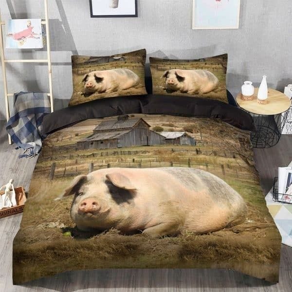 Pig Bedding Sets Duvet Cover, Flatsheet, Pillowcase For Your Lover