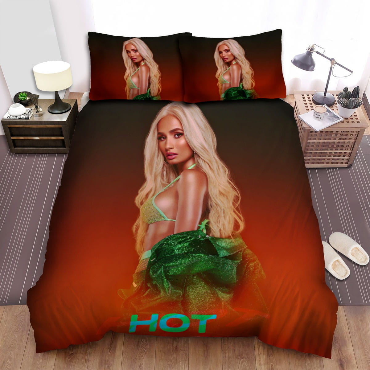 Pia Mia Hot Bedding Sets Duvet Cover, Flatsheet, Pillowcases Perfect Gift For Fans