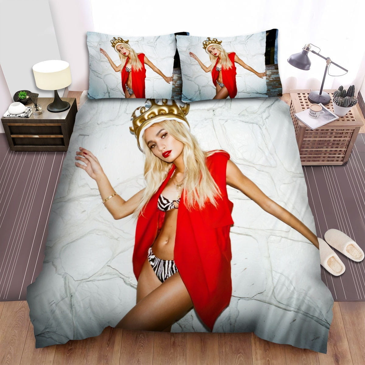 Pia Mia Artistic Posing Bedding Sets Duvet Cover, Flatsheet, Pillowcases Perfect Gift For Fans