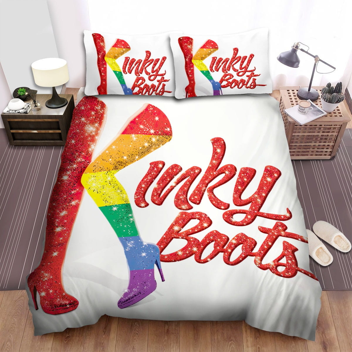 Pinky Boots Cyndi Lauper Bedding Sets, Flatsheet Gift For Wife, Husband, Besties