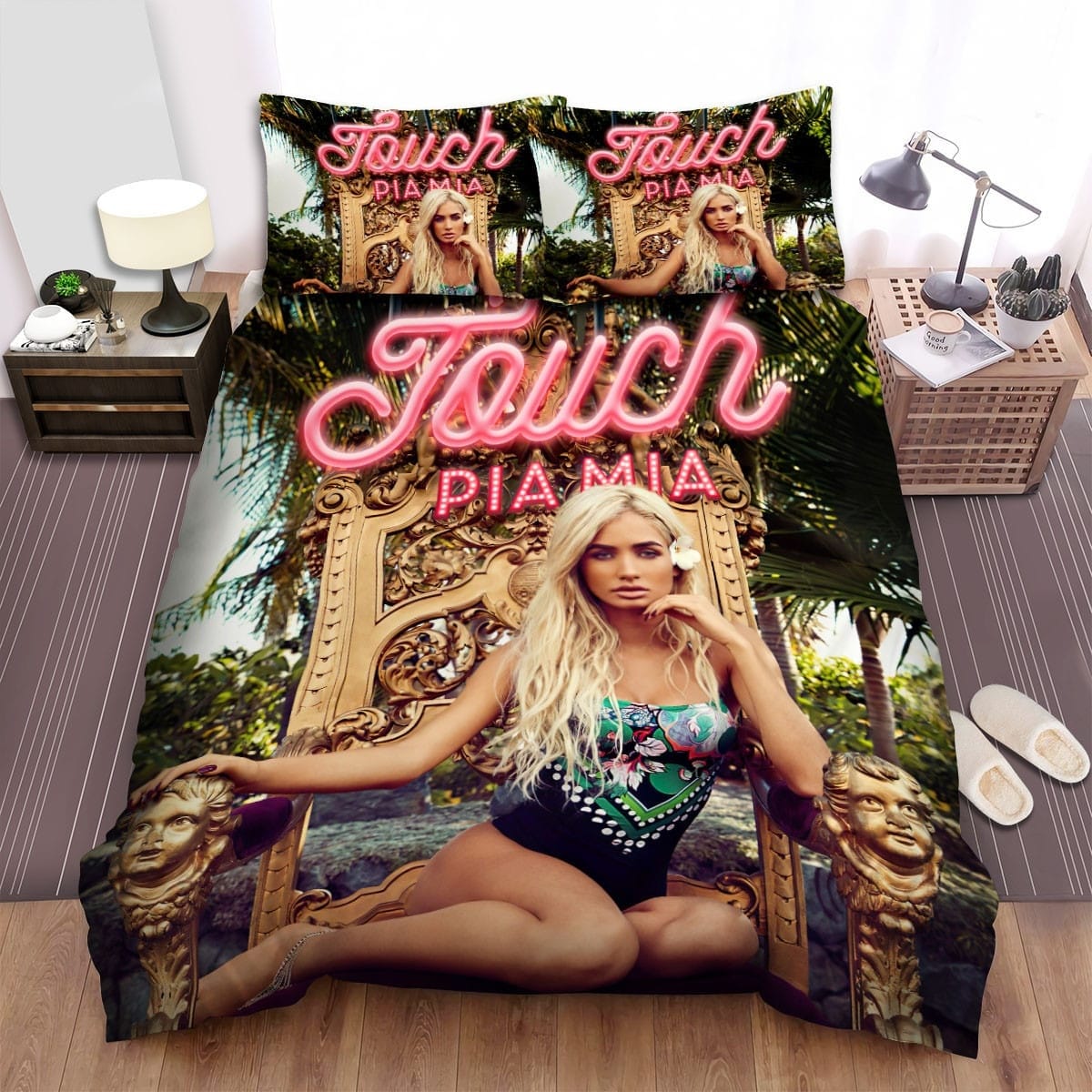 Pia Mia Touch Bedding Sets, Flatsheet Gift For Christmas, Thanksgiving, Halloween