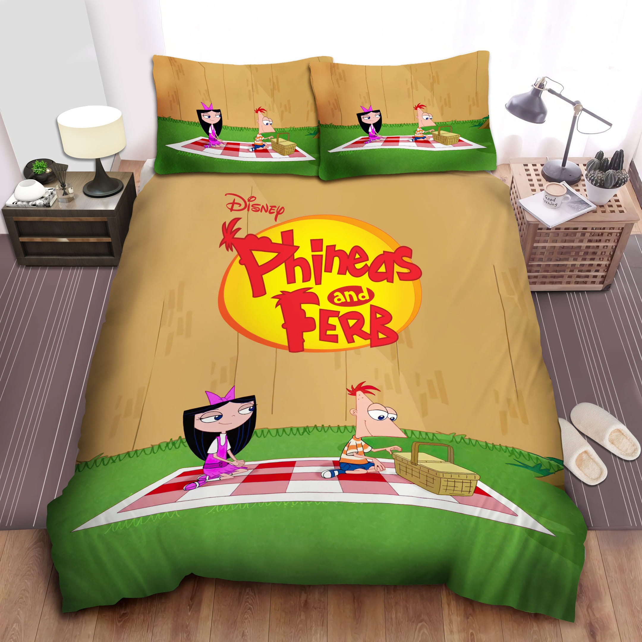 Picnic In The Backyard Bedding Sets Duvet Cover, Flatsheet, Pillowcases Perfect Gift For Fans