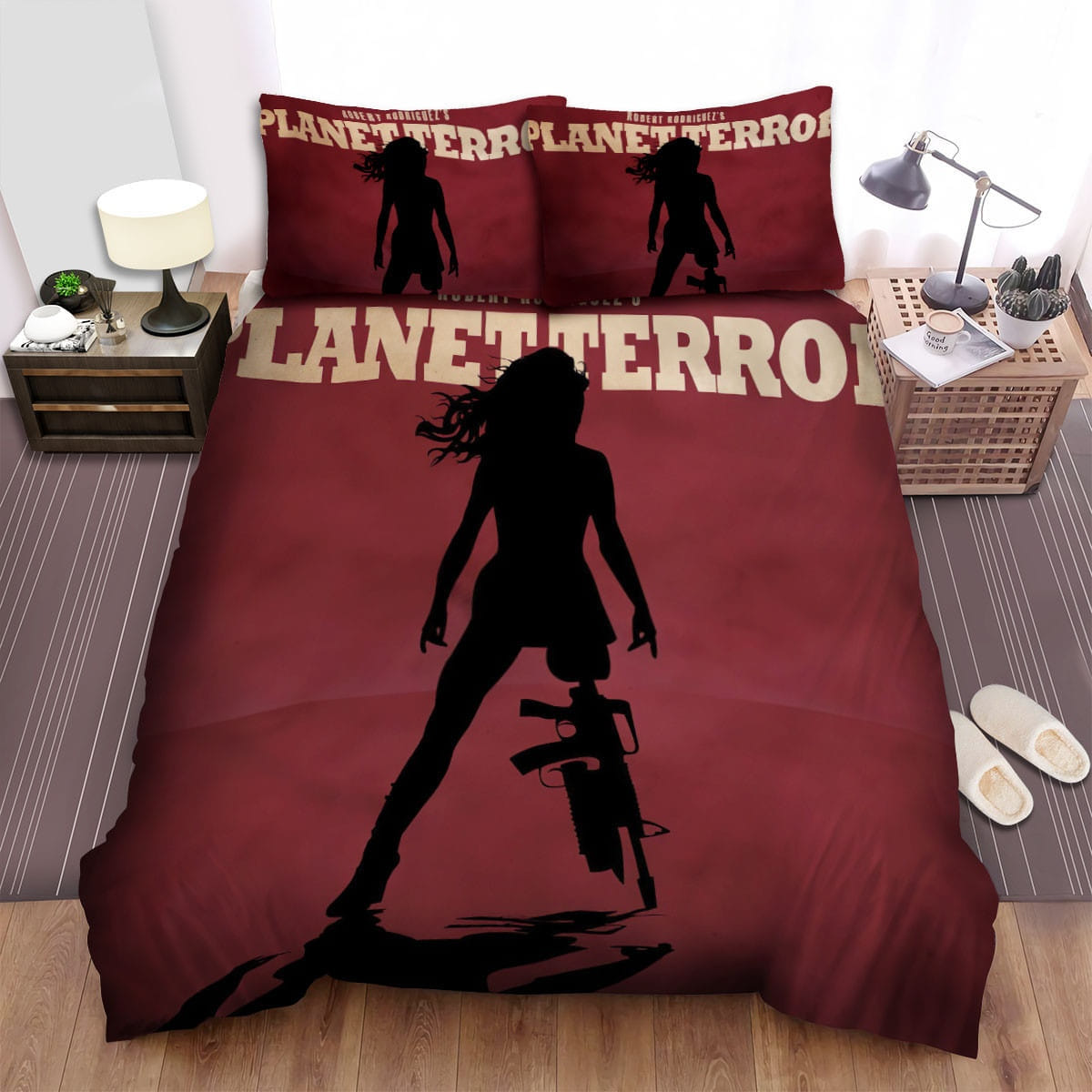 Planet Terror Shadow Bedding Sets Duvet Cover, Flatsheet, Pillowcases Perfect Gift For Fans