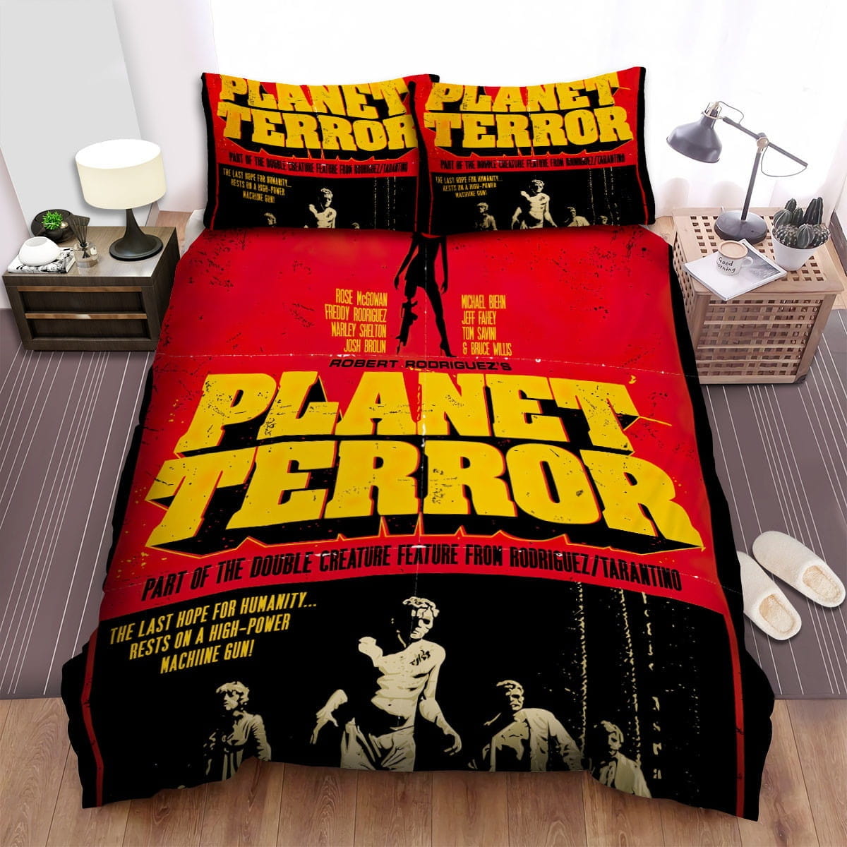 Planet Terror Poster Bedding Set, Gift For Christmas, Birthday, Thanksgiving