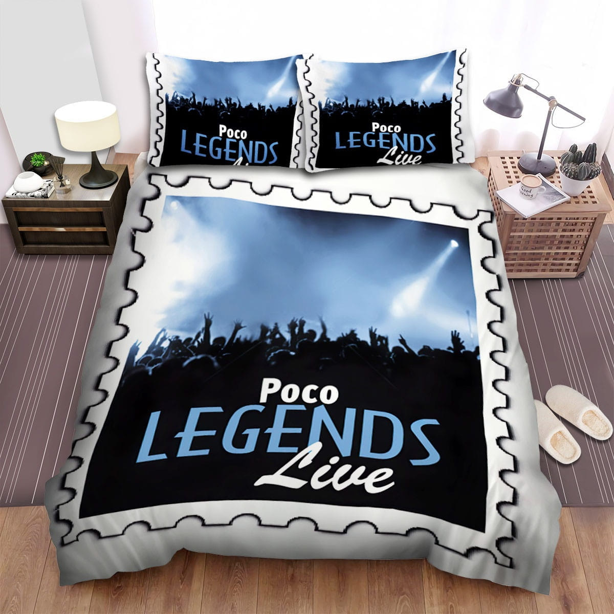 Poco Legends Live Bedding Sets Duvet Cover, Flatsheet, Pillowcases Perfect Gift For Fans