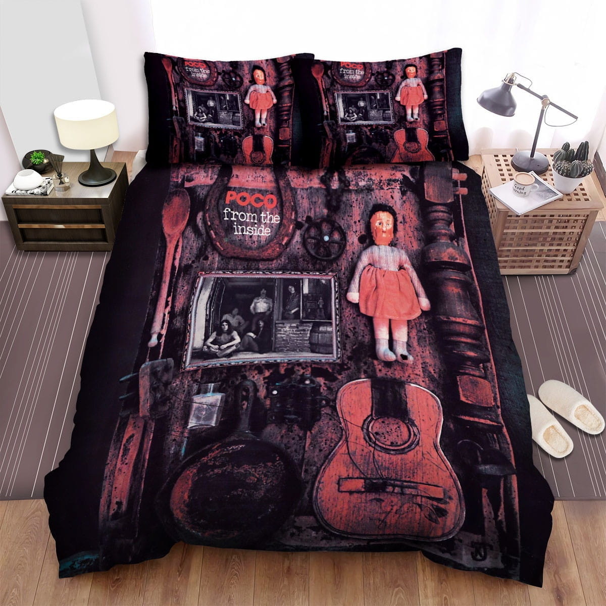 Poco From The Inside Bedding Sets, Flatsheet Gift For Christmas, Thanksgiving, Halloween