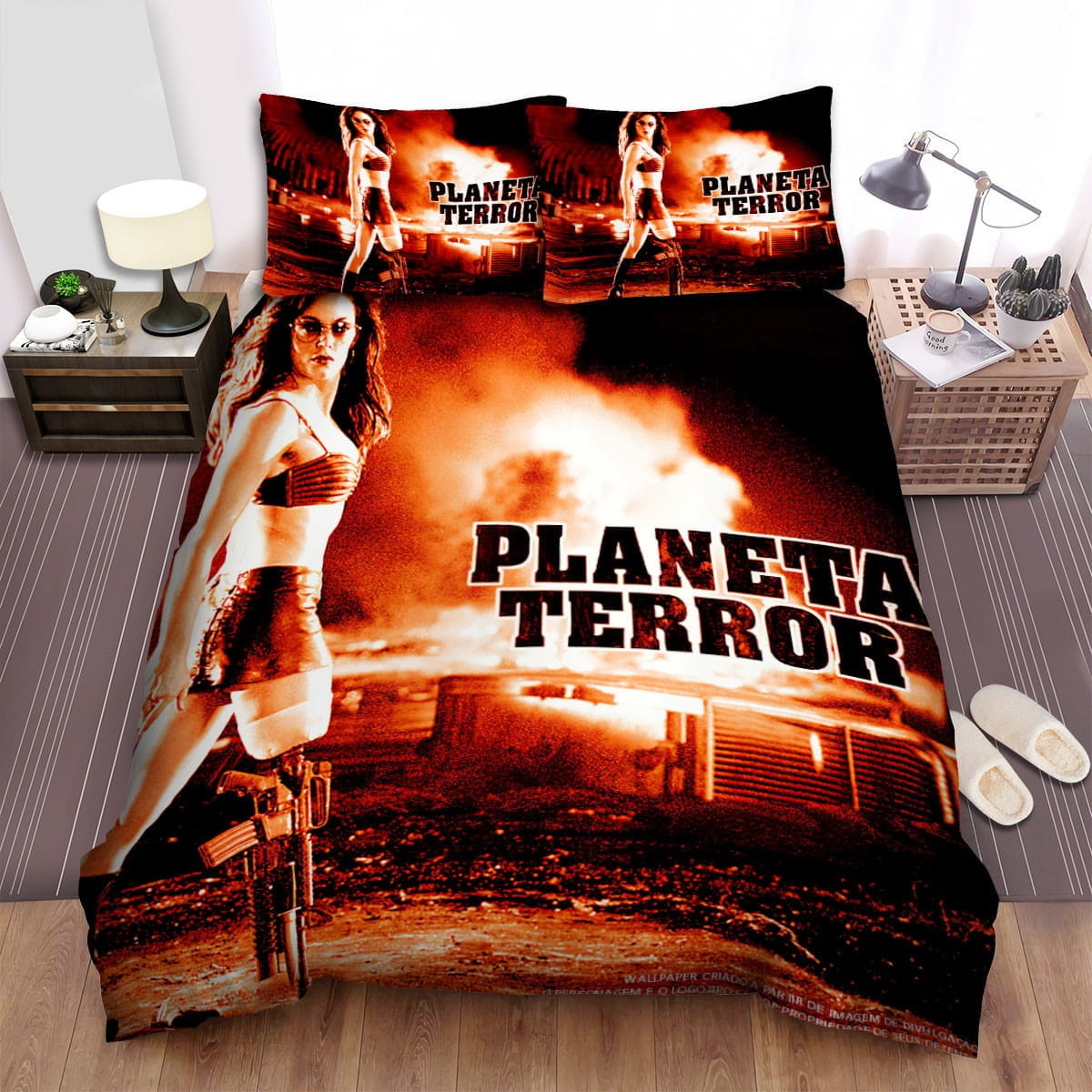 Planet Terror Fire Bedding Sets Duvet Cover, Flatsheet, Pillowcase For Your Lover