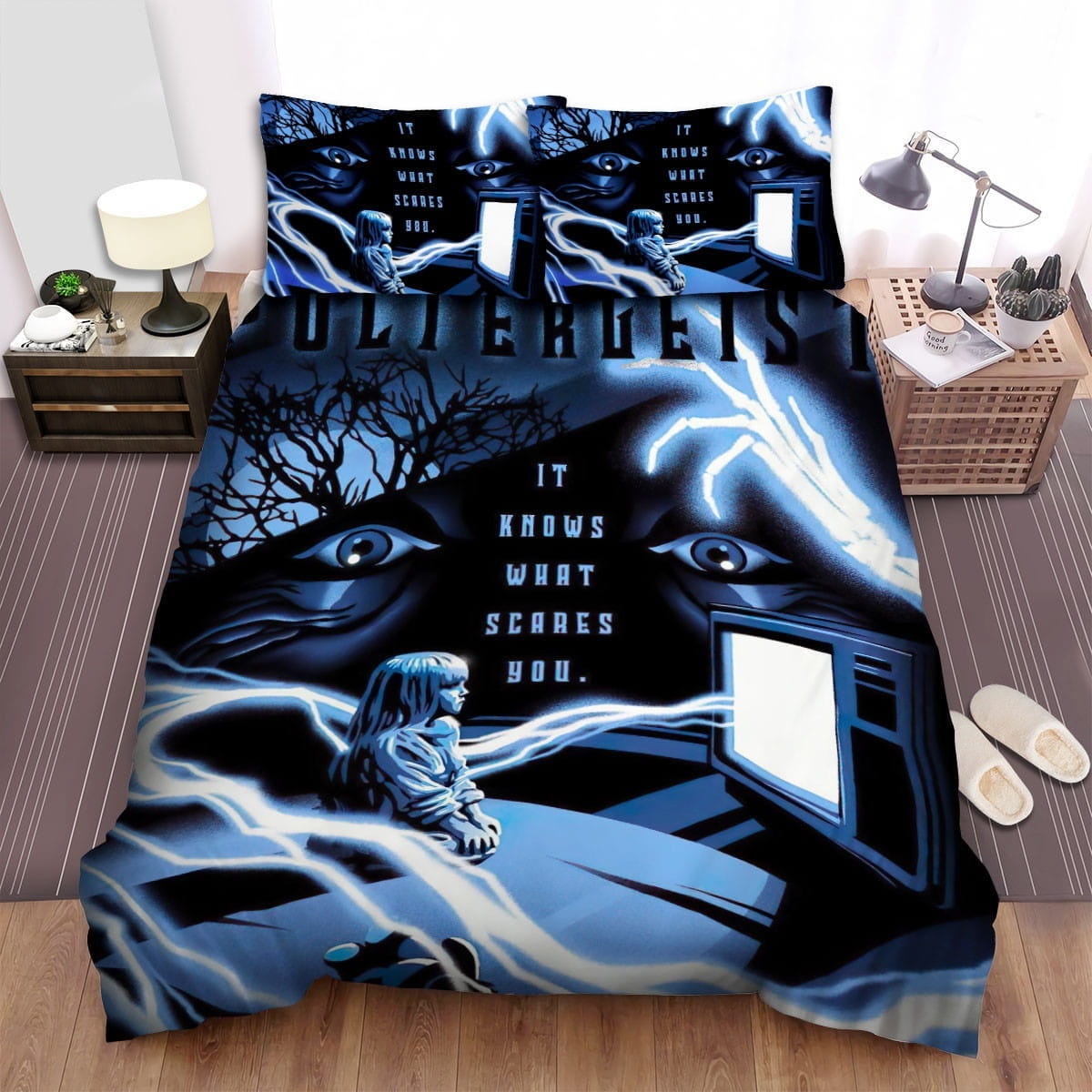 Poltergeist Movie Poster 2 Bedding Set, Gift For Christmas, Birthday, Thanksgiving