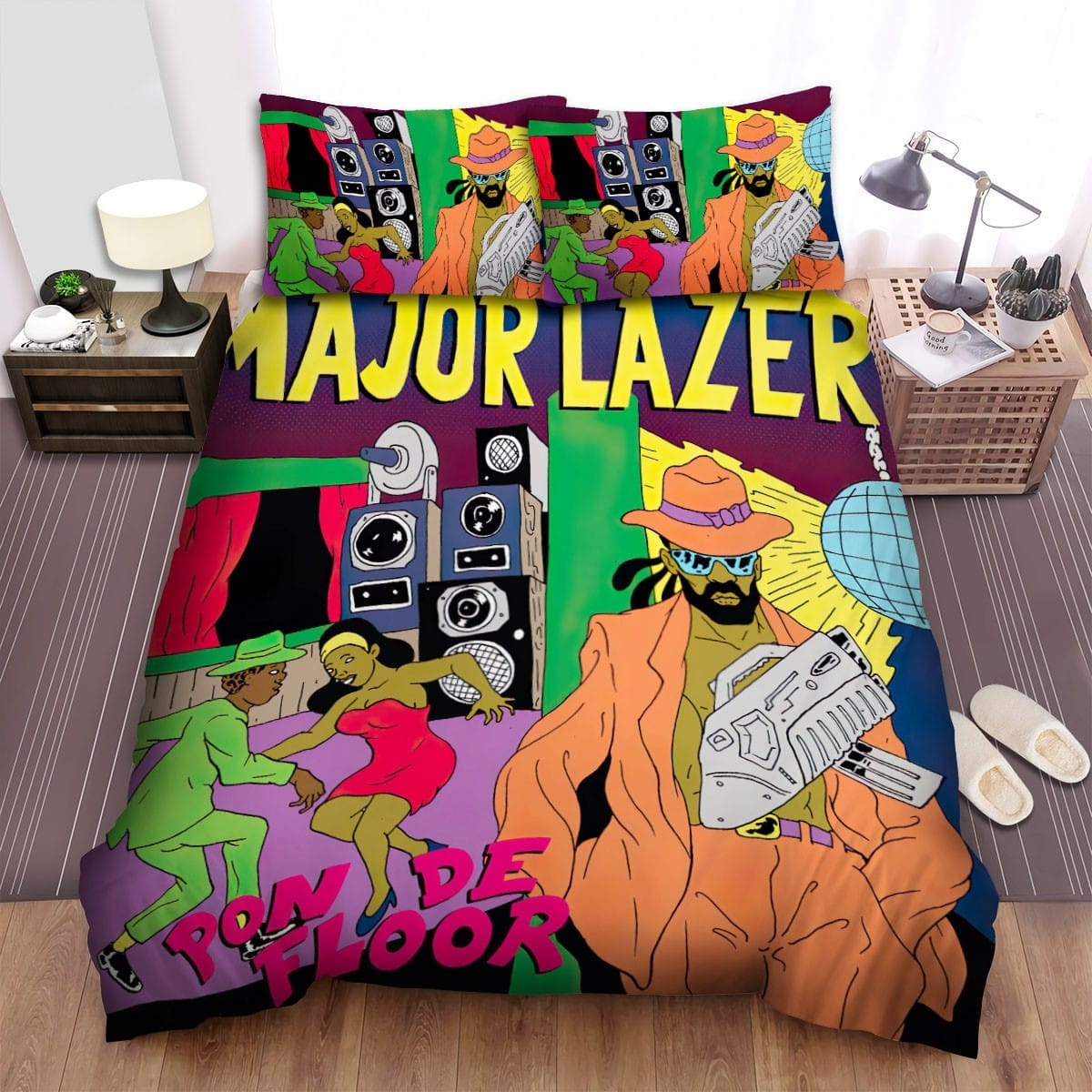 Pon De Floor Major Lazer Bedding Sets, Flatsheet Gift For Wife, Husband, Besties