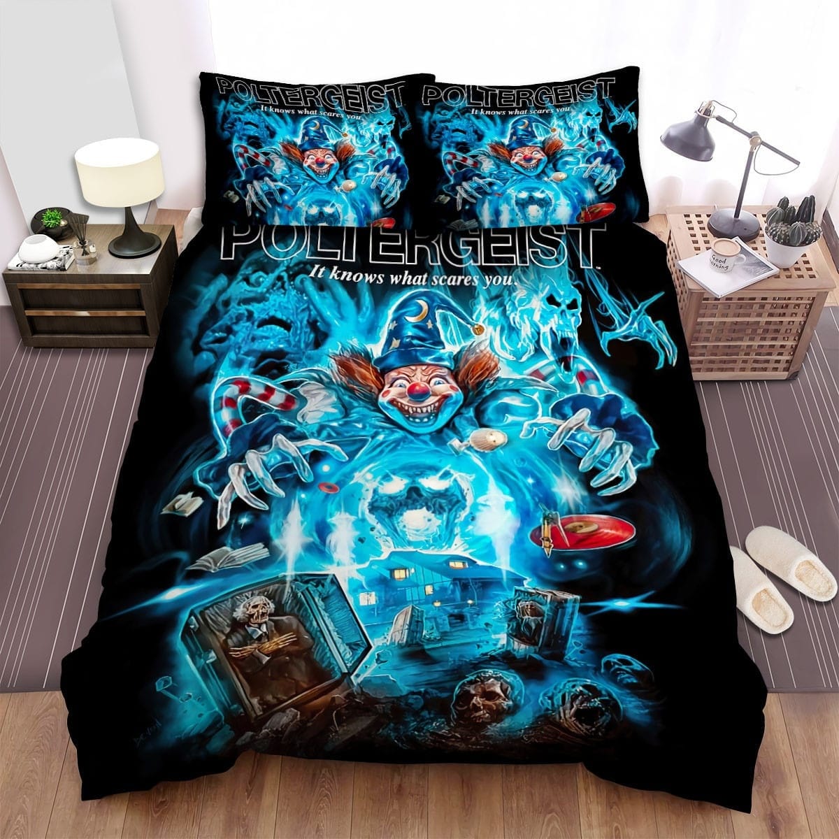 Poltergeist Movie Poster 2 Bedding Sets, Flatsheet Gift For Christmas, Thanksgiving, Halloween