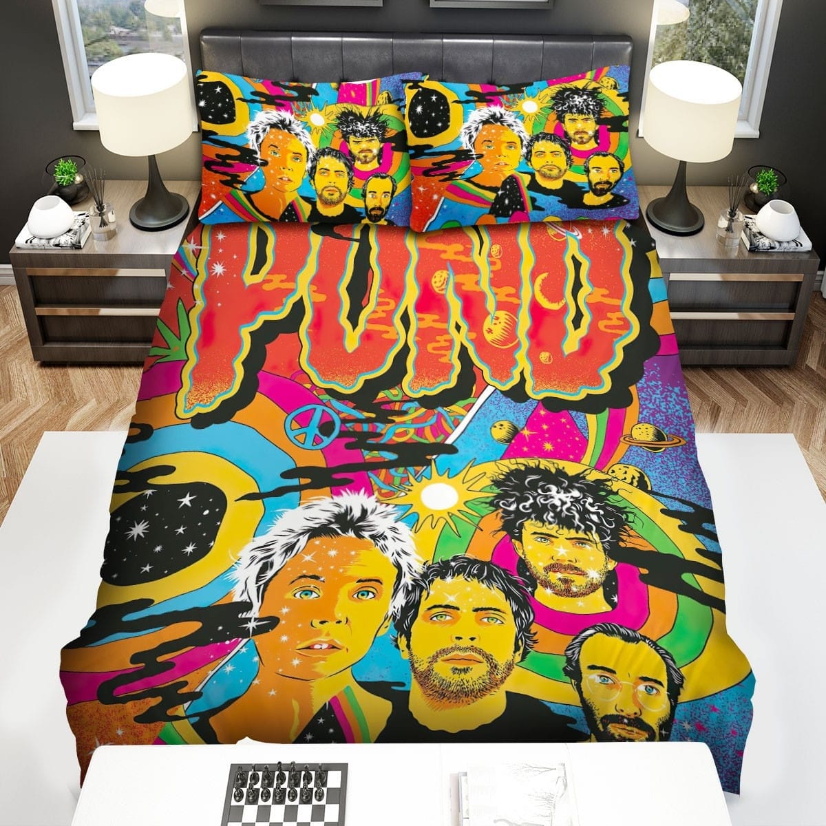 Pond Poster Art Bedding Set, Gift For Christmas, Birthday, Thanksgiving