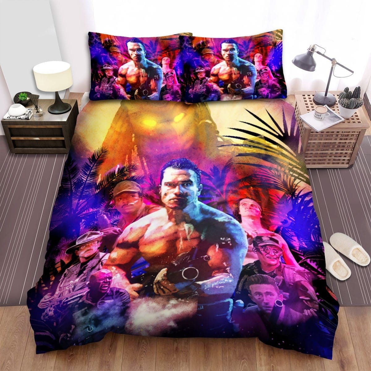 Predator Movie Art 2 Bedding Sets, Flatsheet Gift For Wife, Husband, Besties