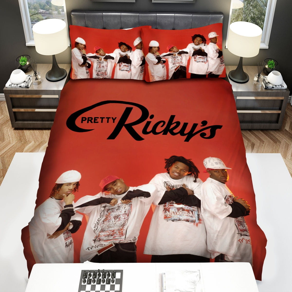 Pretty Ricky Photoshoot Decorative Bedding Sets with Duvet Cover, Flatsheet, Pillowcases