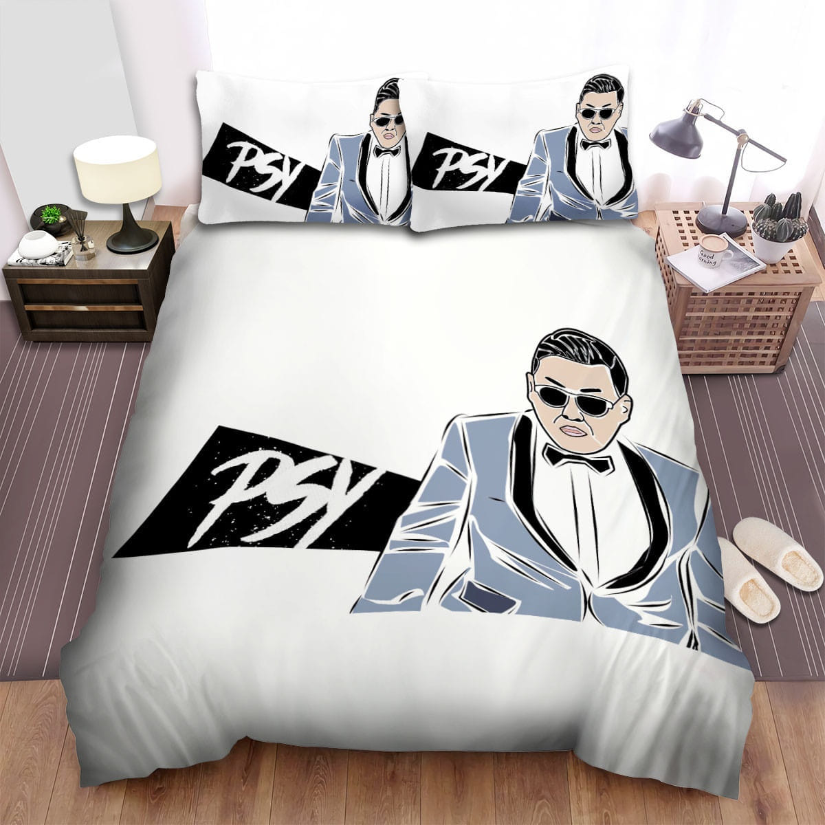 Psy Art Decorative Bedding Sets with Duvet Cover, Flatsheet, Pillowcases