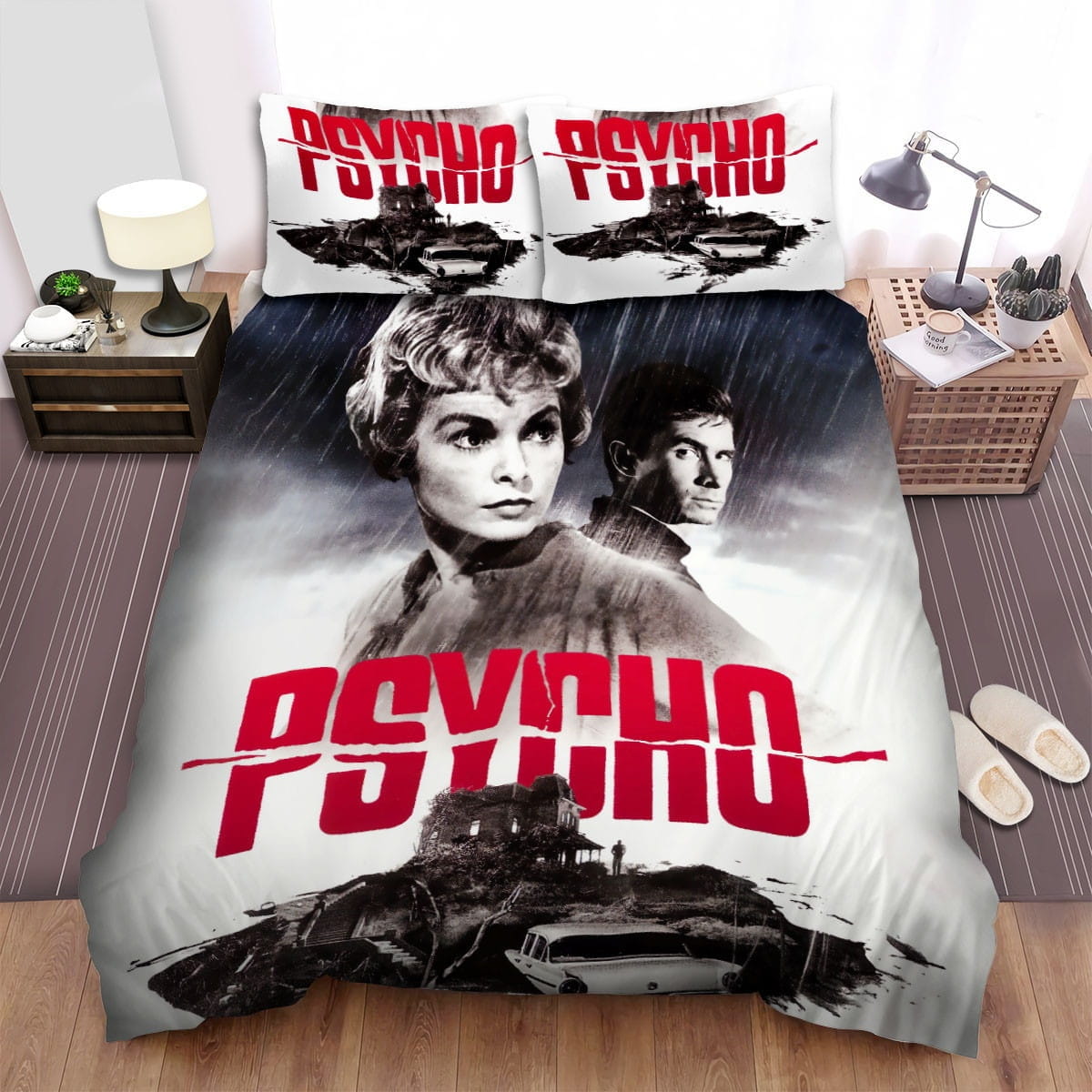 Psycho (1960) Poster 2 Bedding Sets Duvet Cover, Flatsheet, Pillowcase For Your Lover