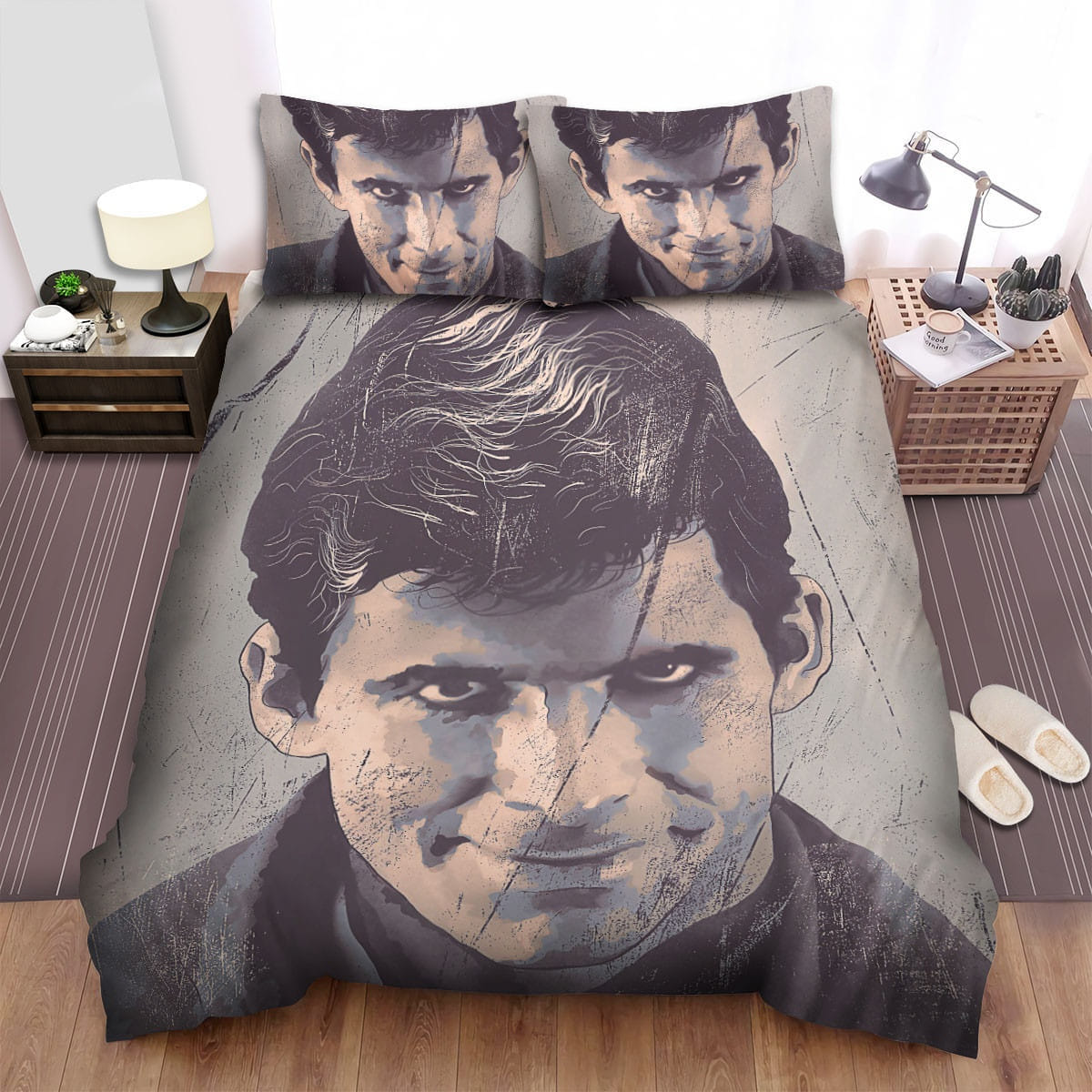 Psycho (1960) Malignant Decorative Bedding Sets with Duvet Cover, Flatsheet, Pillowcases
